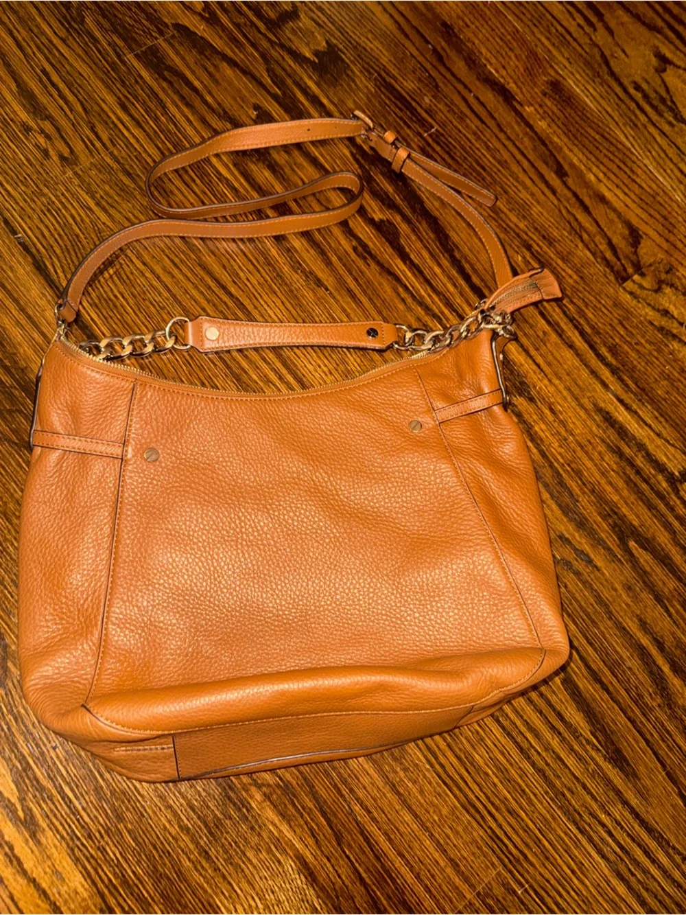 Michael Kors large hobo bag in brown orange